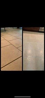 Grout cleaning and re painting.