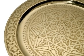 Moroccan Brass Tray - www.moracoimports.com