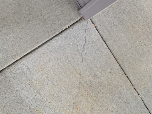 Cracked porch