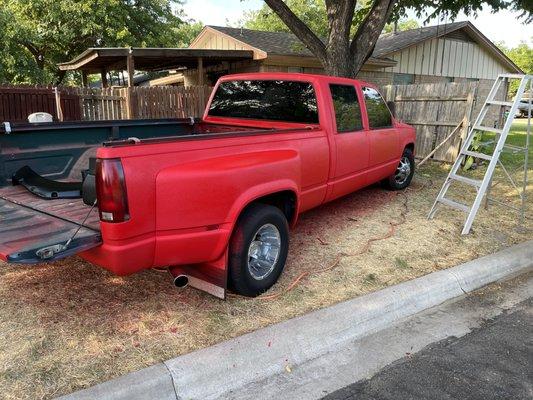 Truck in bed liner