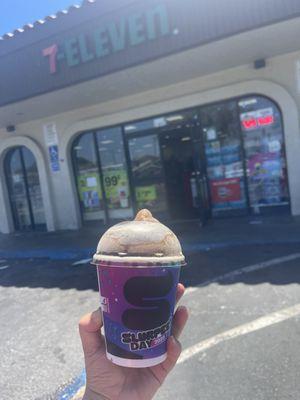 Today is 7/11!  Gave away free slush! Hurry and grab your before they melt away