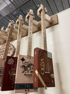 Nickel Cigar Box Guitar