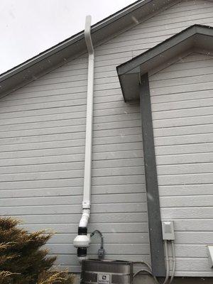 Radon mitigation system.