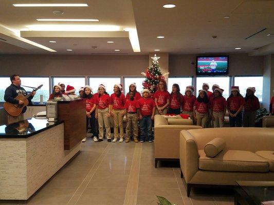 #Christmas #Carolers came to the office today!