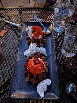 Waffles dessert