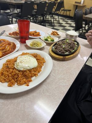 Beef Bulgogi , Kimchi Fried Rice