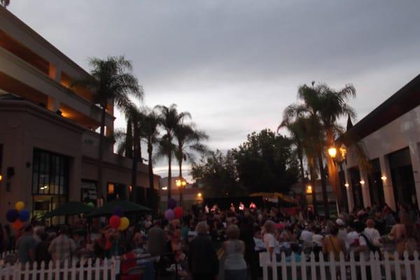 Swing band and dancers