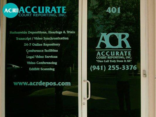 Court Reporter Services, Stenography, Concierge Legal Services - With One Call We Handle it All www.acrdepos.com