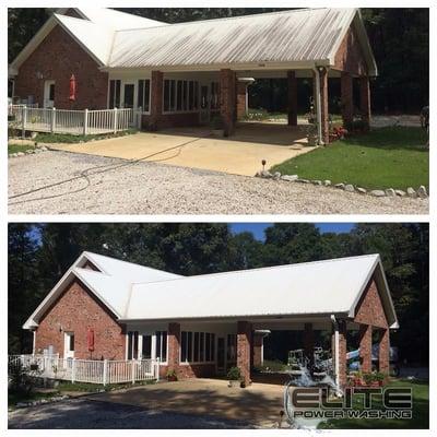 Before and After - Roof Cleaning Services