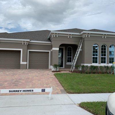 Painted this beautiful home exterior in Ocoee Florida brand new home