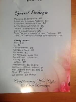 Special packages