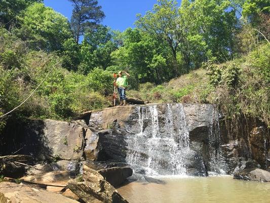 Striking a pose on the Chattahoochee.