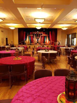 Bay Area Indian Wedding Decorations - Sangeet Decor in Suisun City