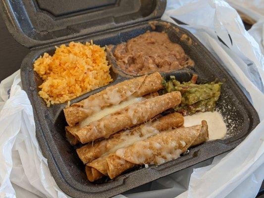 Flautas with steak