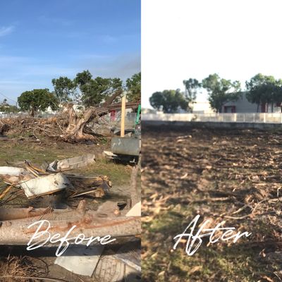 Hurricane debris removal and clean up