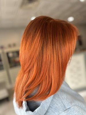 Copper hair color