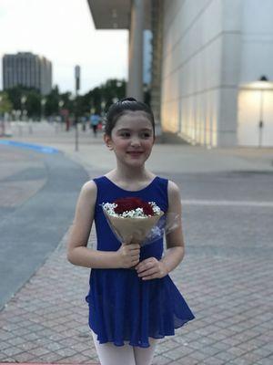 Post performance flowers, so happy!