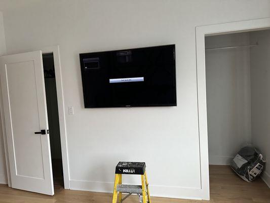 Wall mounted television