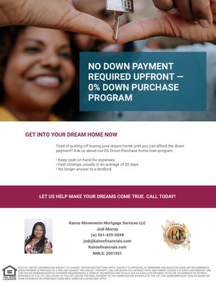 Down payment assistance program