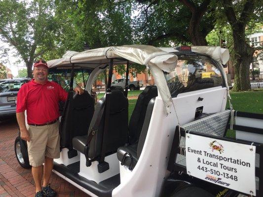 Mike and our ride!