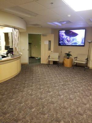 Our spacious waiting room