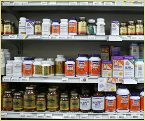 Wide variety of vitamins and supplements.