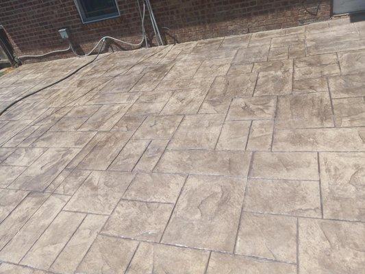 color stamped concrete