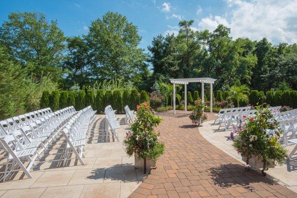 Outdoor Wedding Ceremony at the Sterling Ballroom NJ Banquet Venue