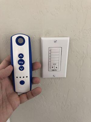 New Somfy remote system installed.