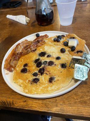 Blueberry pancakes