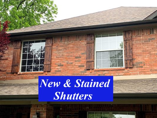 Custom made Shutters and Stained