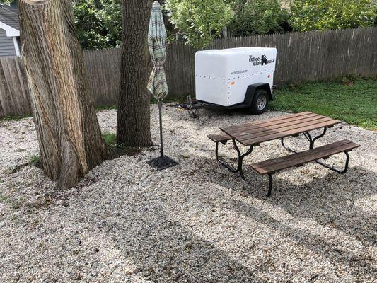 A back patio to get some fresh and sunlight!