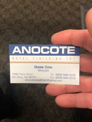 Anocote Metal Finishing