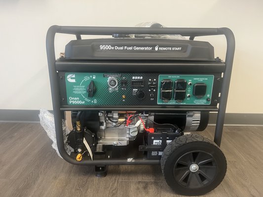 Portable 9500w Dual Fuel Cummins Generators