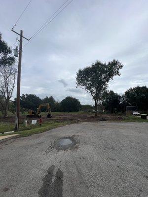 Lot cleared in Fort Bend County, TX