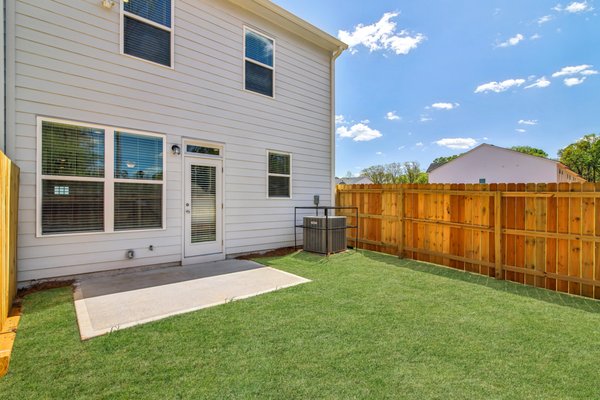 Fenced-In Private Backyard