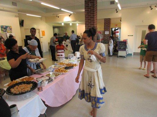 Ethiopian food @ Durant Art Center