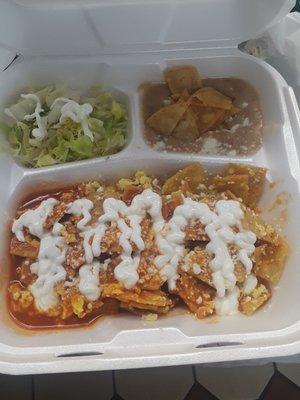 Chilaquiles con huevo