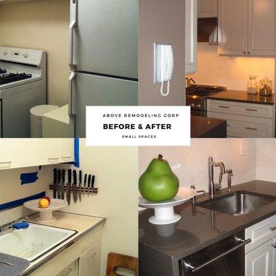 kitchen before and After