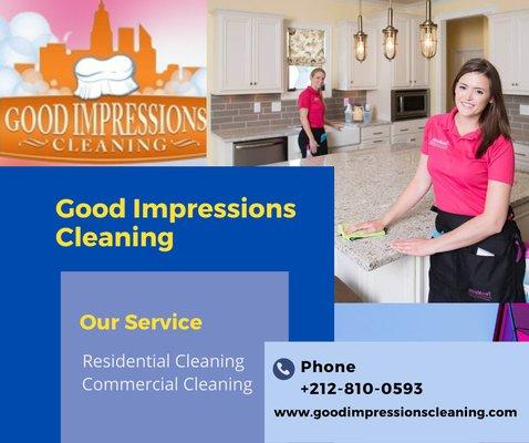 With Good Impressions Cleaning, your home will be the cleanest it's ever been.