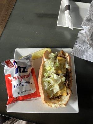 Incredibly good cheese steak sub!