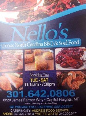 Nello's Famous NC BBQ