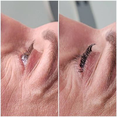 Lash lift and tint