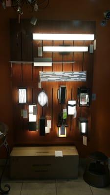 LED vanities and outdoor sconces