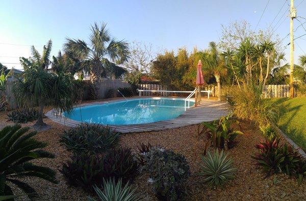 Condo pool in Ormond Beach, Florida. We sell condos, both waterfront and water views.