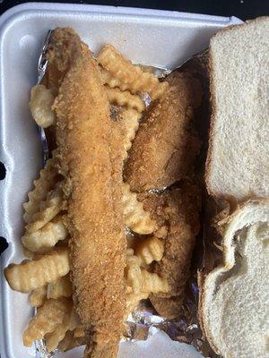 Whiting fish and fries