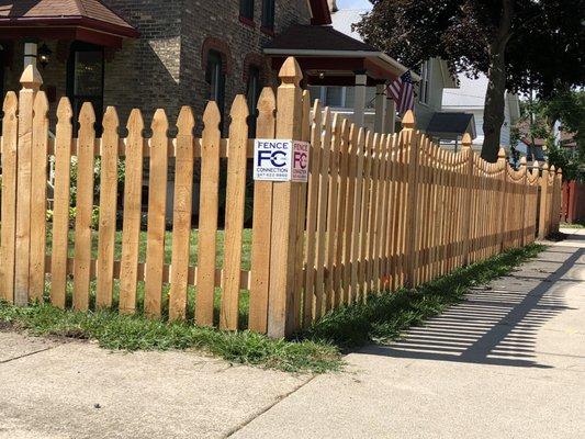 Spaced Picket w/ Dover Posts and Pickets