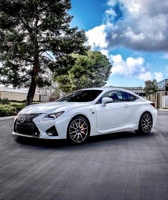 Lexus RCF with Paint Protection Film Installation ( Clear Bra Installation )  to protect against scratches - San Diego