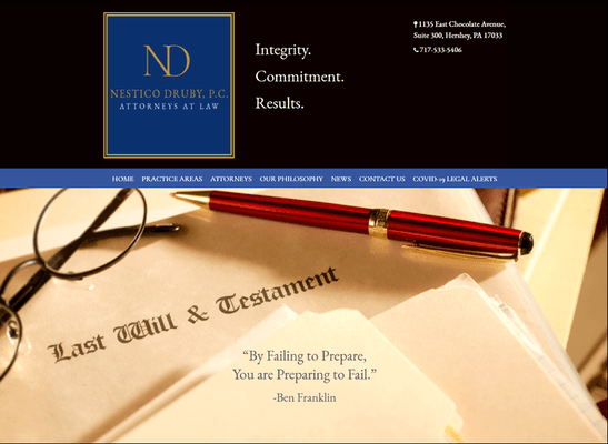 Nestico Druby Law new website