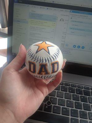 Fathers day baseballs are great gifts!